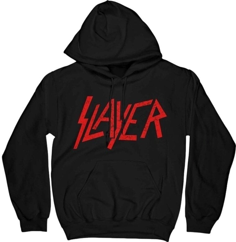 Hoodie Slayer Distressed Logo Black 2XL Hoodie