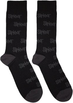 Socks Slipknot All Over Print Logos Black 39-45 Socks - 1