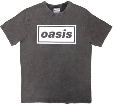 Košulja Oasis Košulja Decca Logo Stone Wash Unisex Charcoal Grey M - 1