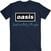 T-shirt Oasis Definitely Maybe Text Logo Navy Blue L T-shirt