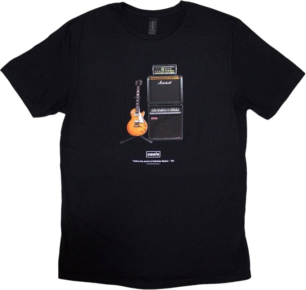 Oasis Tričko Definitely Maybe Guitar Unisex Black S