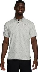 Polo košeľa Nike Dri-Fit Tour Micro Print Mens Photon Dust/Black S Polo košeľa