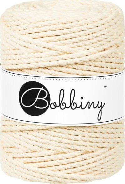 Kanap Bobbiny 3PLY Macramé Rope 5 mm 100 m Butter Yellow Kanap