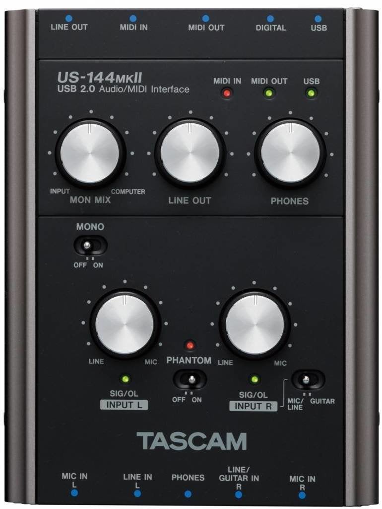 USB audio prevodník - zvuková karta Tascam US-144 MKII