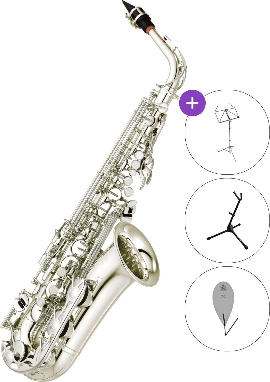 Altsaxofoon Yamaha YAS-280 S SET Altsaxofoon