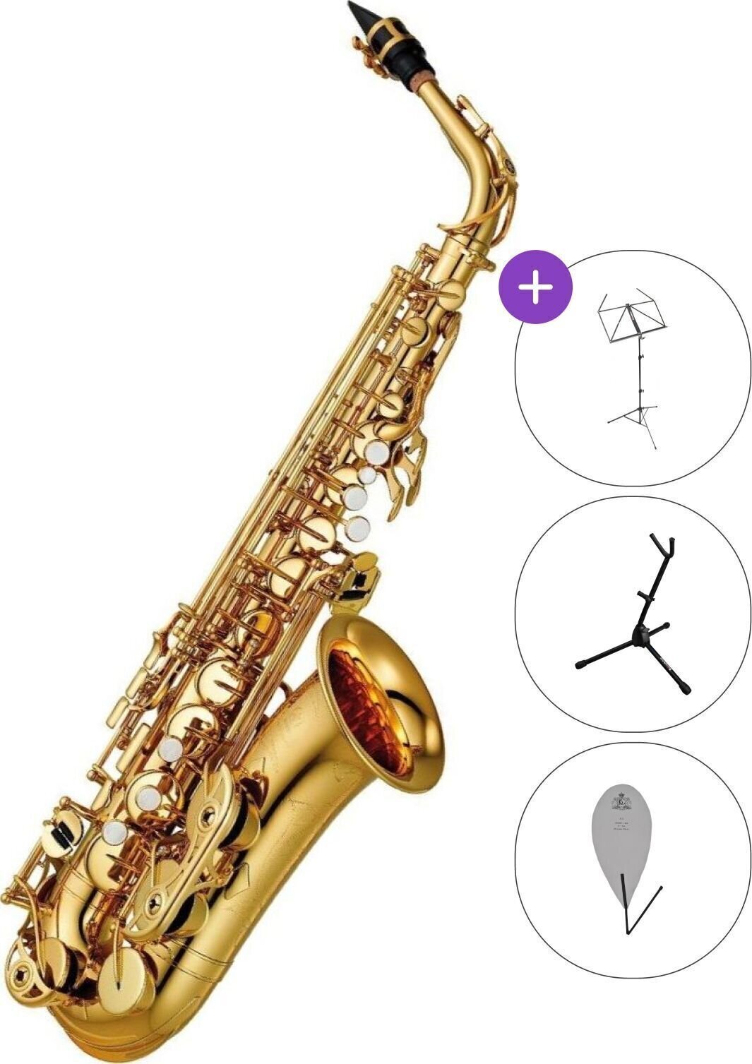 Alto saxofon Yamaha YAS-480 SET Alto saxofon