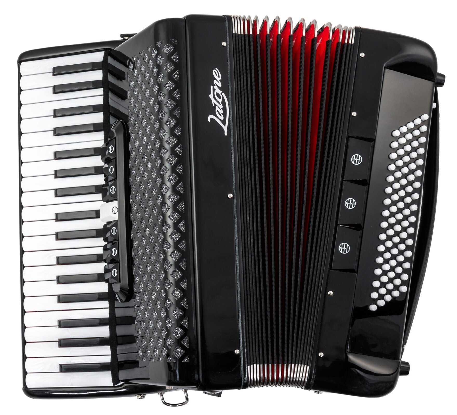 Piano accordion Latone MasterChord 37K 80B Piano accordion Black