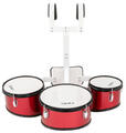NRG M3TS Marching 3 Tom Set Marschschlagzeug 10"-12"-8" Red (Wie neu)