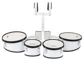 NRG M4TS Marching 4 Tom Set Marching Drum Set 10"-12"-13"-8" White (Like new)