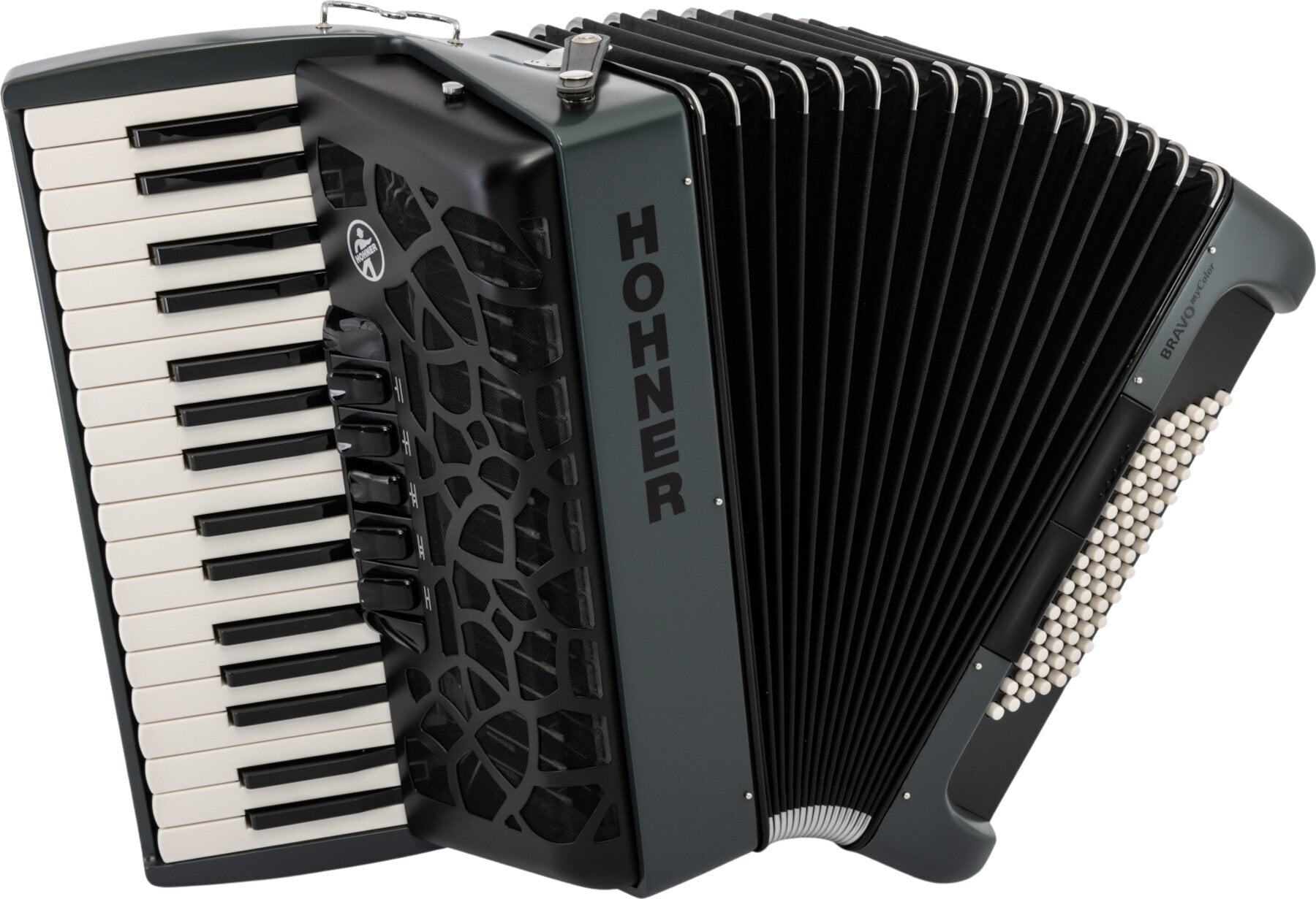 tangentharmonika Hohner BRAVO MyColor III 72 tangentharmonika Twilight (Som ny)