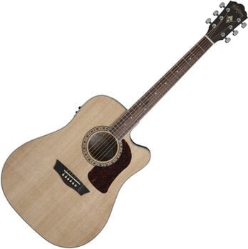 electro-acoustic guitar Washburn Heritage D10SCE Natural electro-acoustic guitar (Like new) - 1