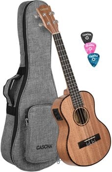 Tenor ukulele Cascha HH2048E Natural Tenor ukulele - 1