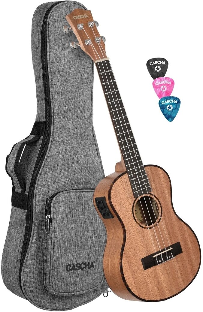 CASCHA HH 2026 Soprano Mahogany Ukulele Set Akustické ukulele | Kytary.cz