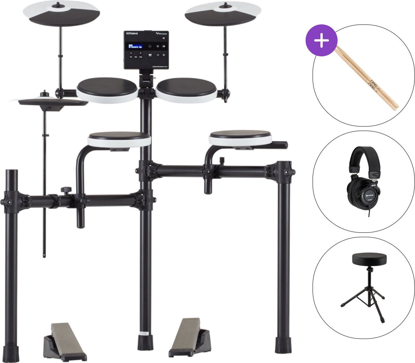 E-Drum Set Roland TD-02K SET White E-Drum Set