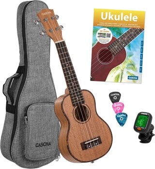 Ukulele soprano Cascha HH 2027 Premium Natural Ukulele soprano - 1