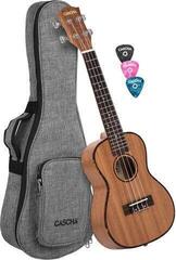 Konzert-Ukulele Cascha HH 2035 Premium Natural Konzert-Ukulele