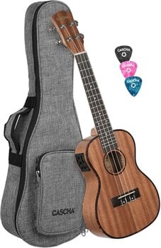 Концертно укулеле Cascha HH2035E Natural Концертно укулеле - 1