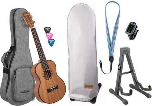 Tenor ukulele Cascha HH 2048 SET Natural Tenor ukulele - 1