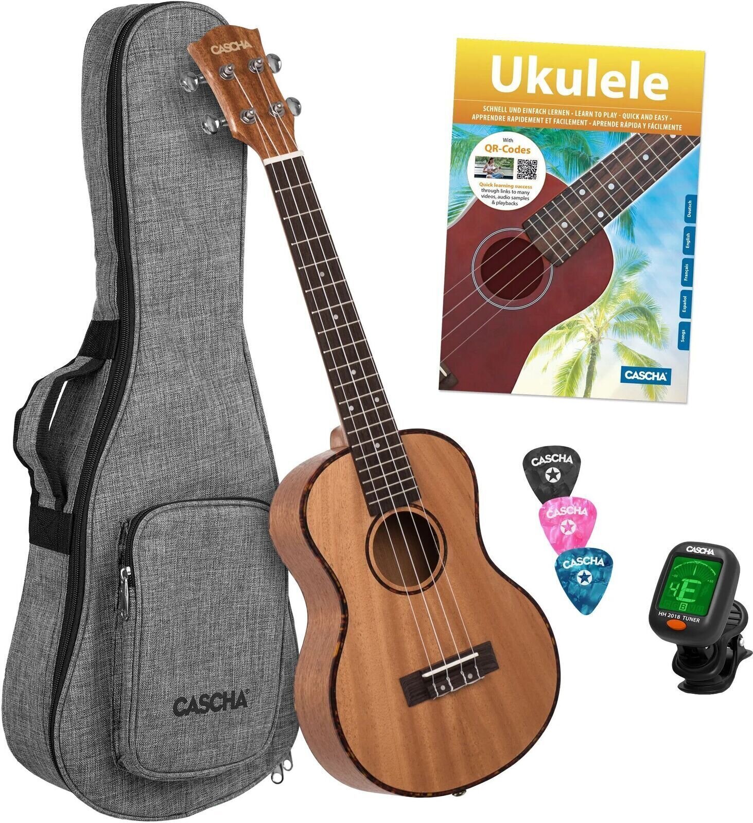 Tenor Ukulele Cascha HH 2049 Natural Tenor Ukulele