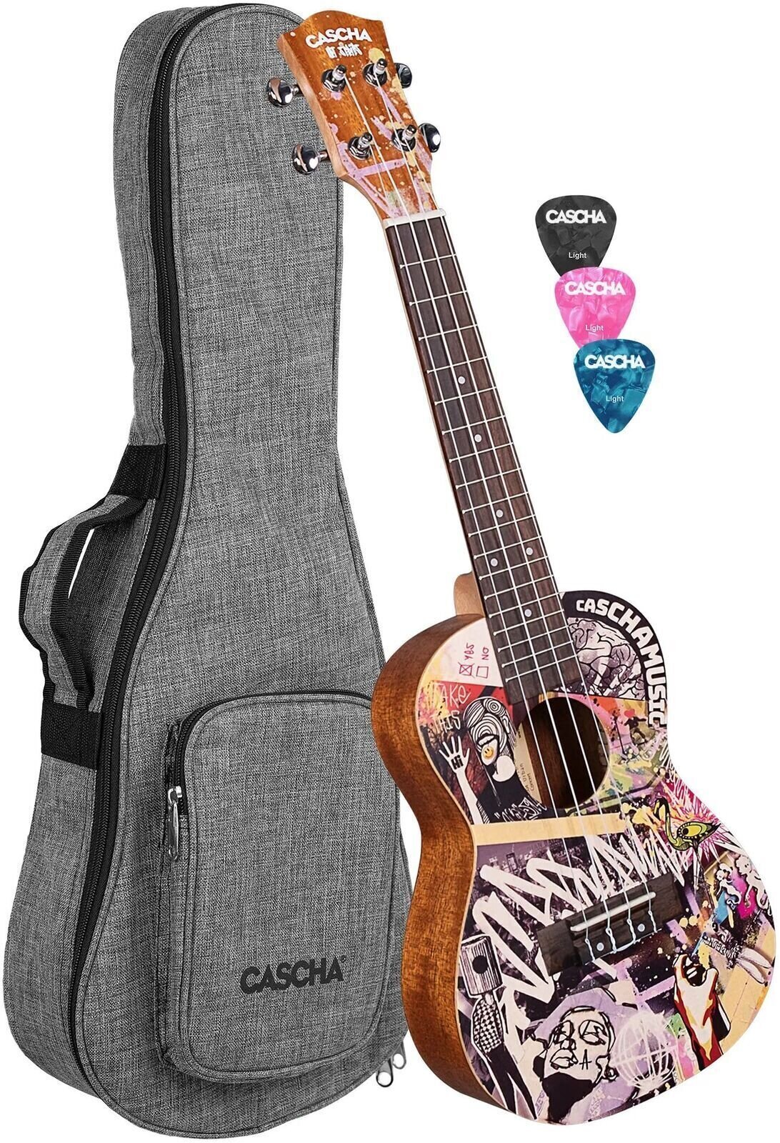 Koncertní ukulele Cascha HH 2604 Art Series Urban Koncertní ukulele