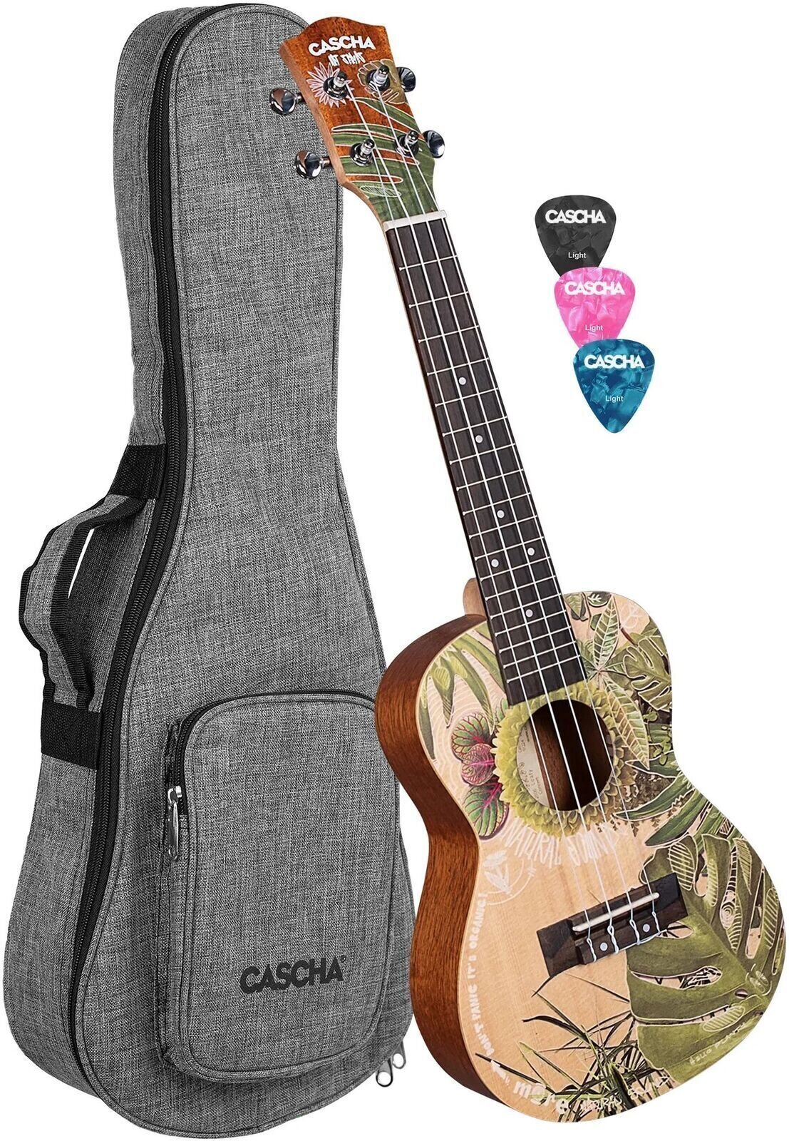 Ukulele koncertowe Cascha HH 2606 Art Series Leafy Ukulele koncertowe
