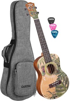 Tenor Ukulele Cascha HH 2610 Art Series Leafy Tenor Ukulele - 1