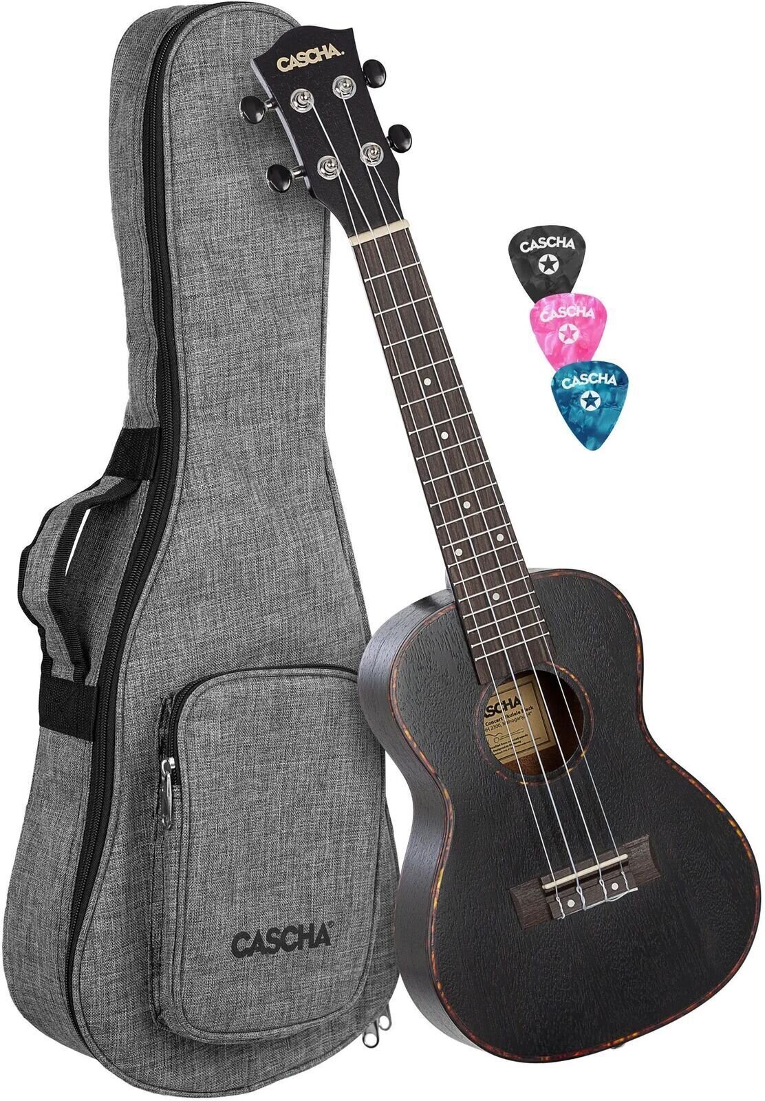 Ukulele koncertowe Cascha HH 2300L Black Ukulele koncertowe