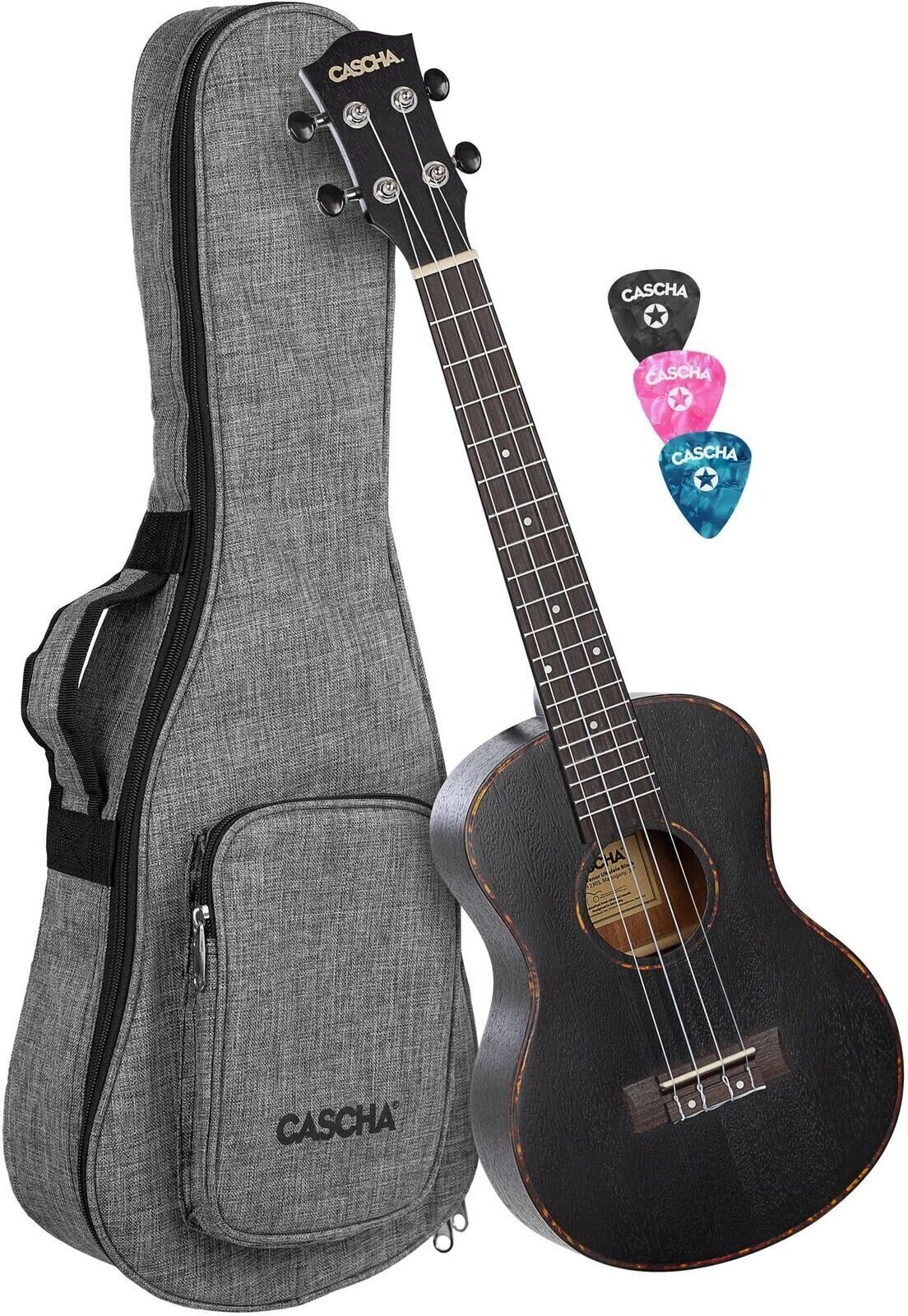 Ukulele tenorowe Cascha HH 2305L Black Ukulele tenorowe