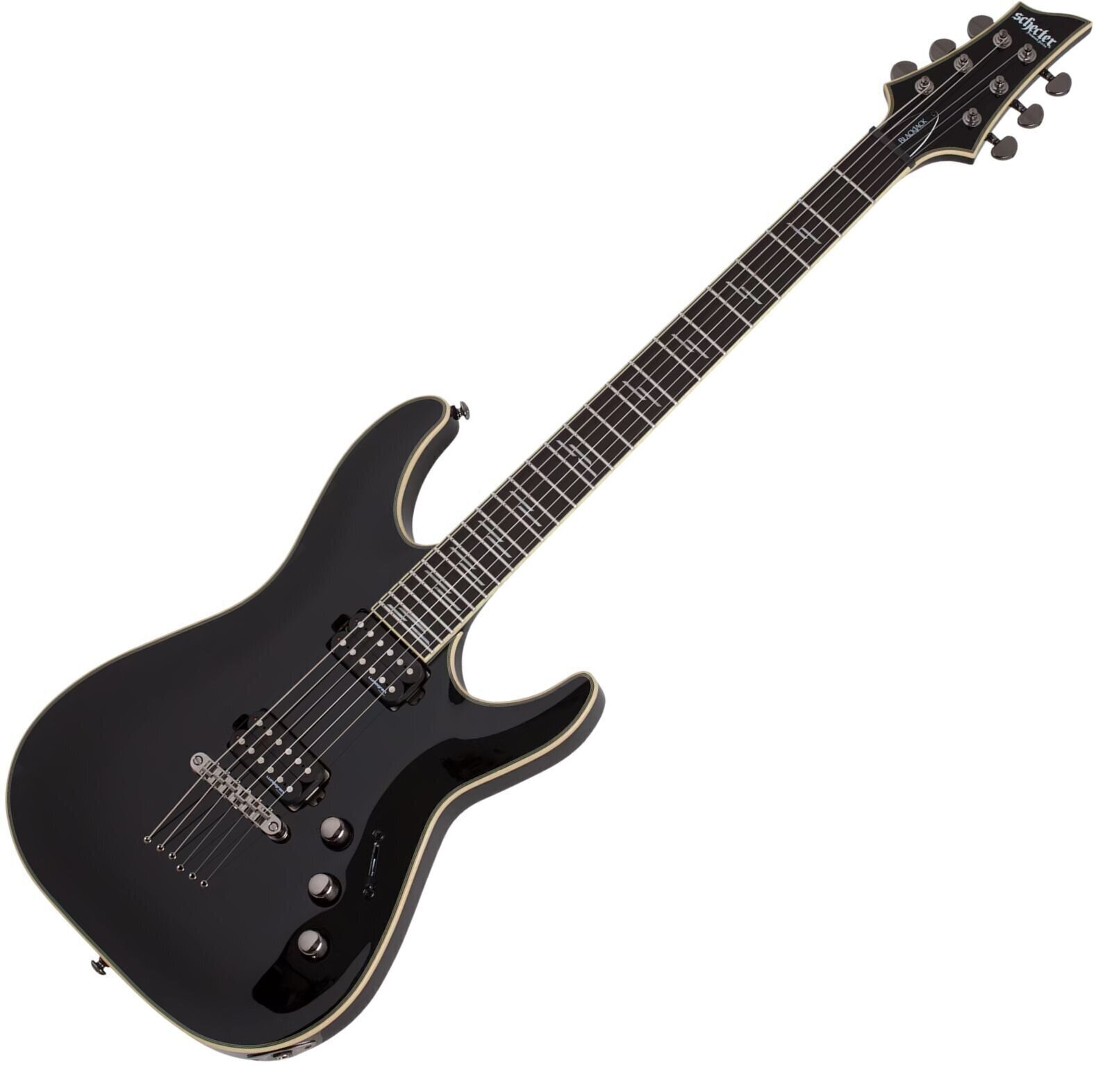 Guitarra elétrica Schecter C-1 Blackjack Gloss Black Guitarra elétrica (Tao bons como novos)