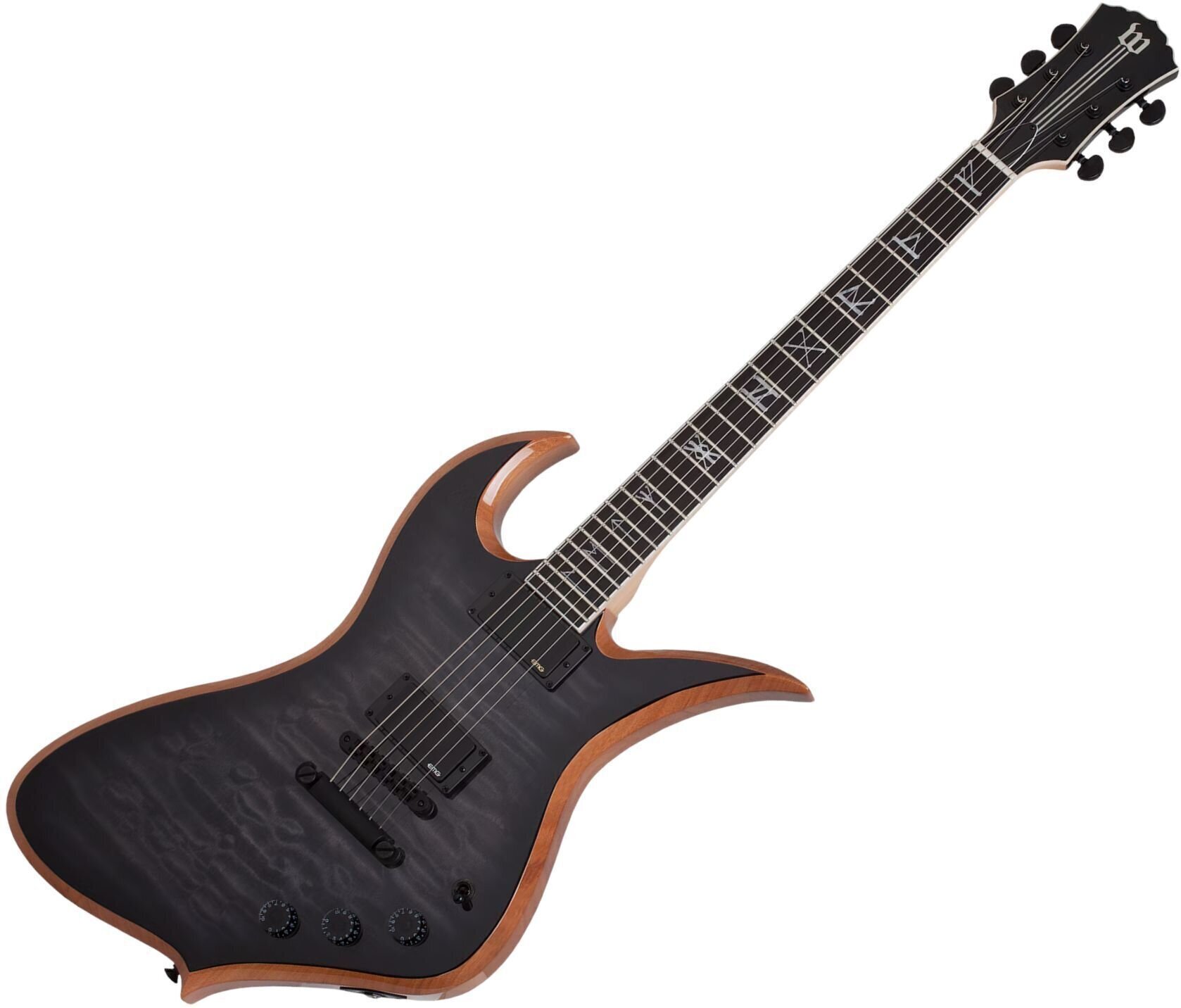 Gitara elektryczna Wylde Audio Thoraxe Transparent Black Burst Gitara elektryczna