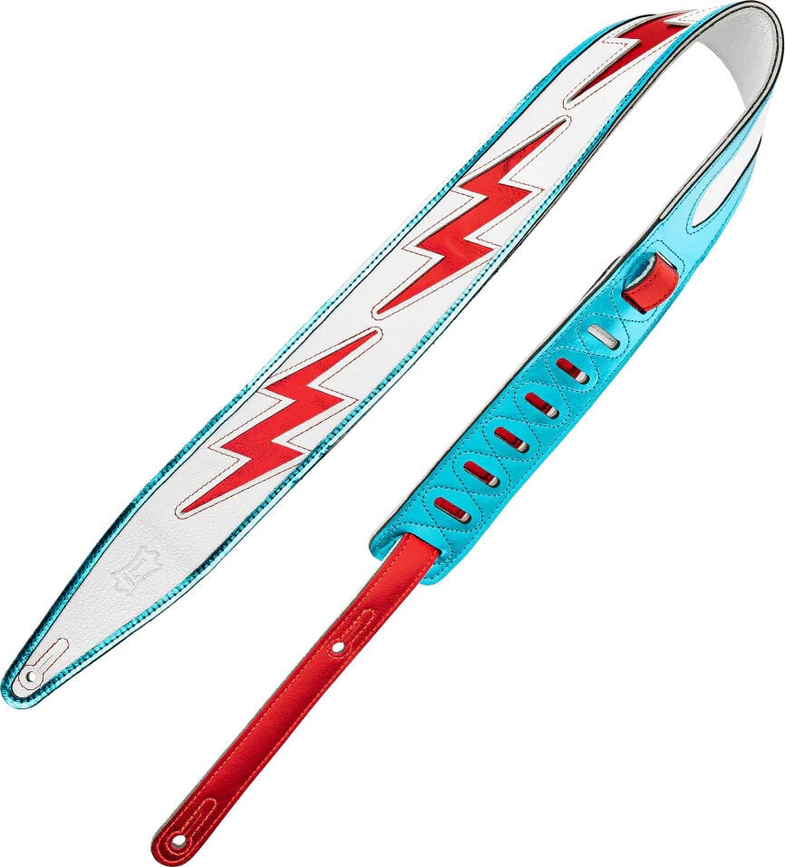 Curea de chitară Levy's Jodi Head Icon Series Glam Rock Lightning Bolt Curea de chitară