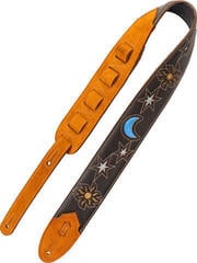 Gitarrengurt Levy's Sunbird Series Dark Brown Sun and Moon Gitarrengurt