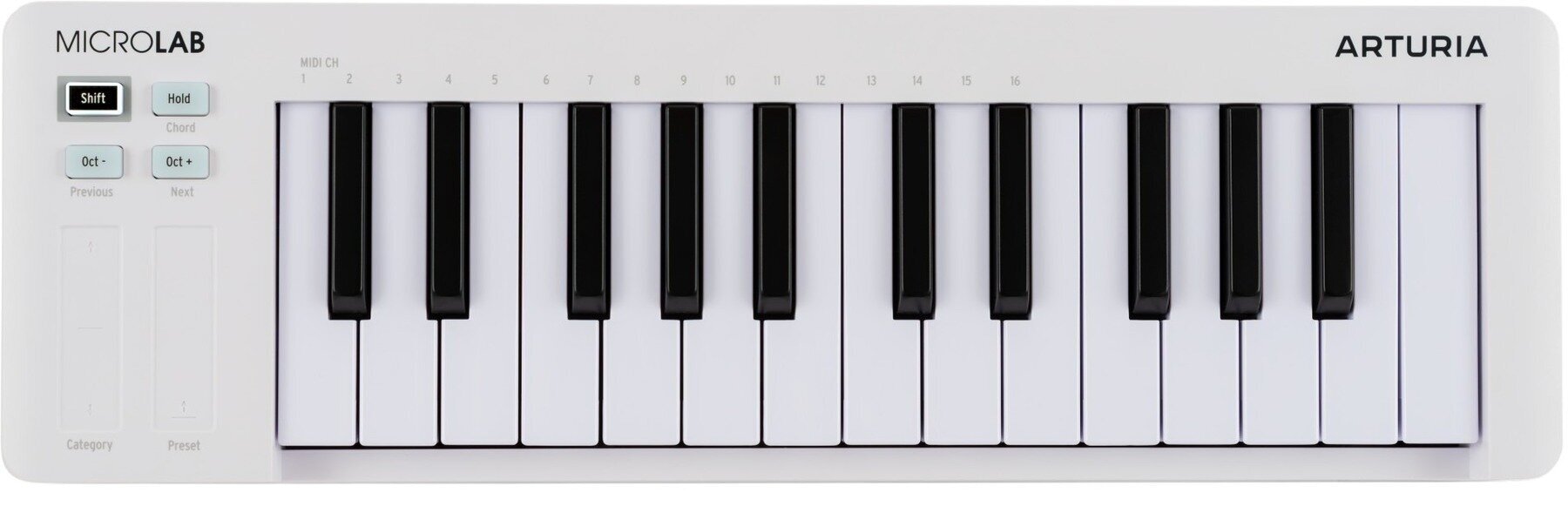 Master Keyboard Arturia MicroLab mk3 White Master Keyboard