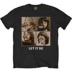 Camiseta de manga corta The Beatles Let It Be Sepia Black S Camiseta de manga corta