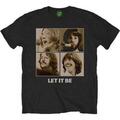 The Beatles Let It Be Sepia Black M T-särk