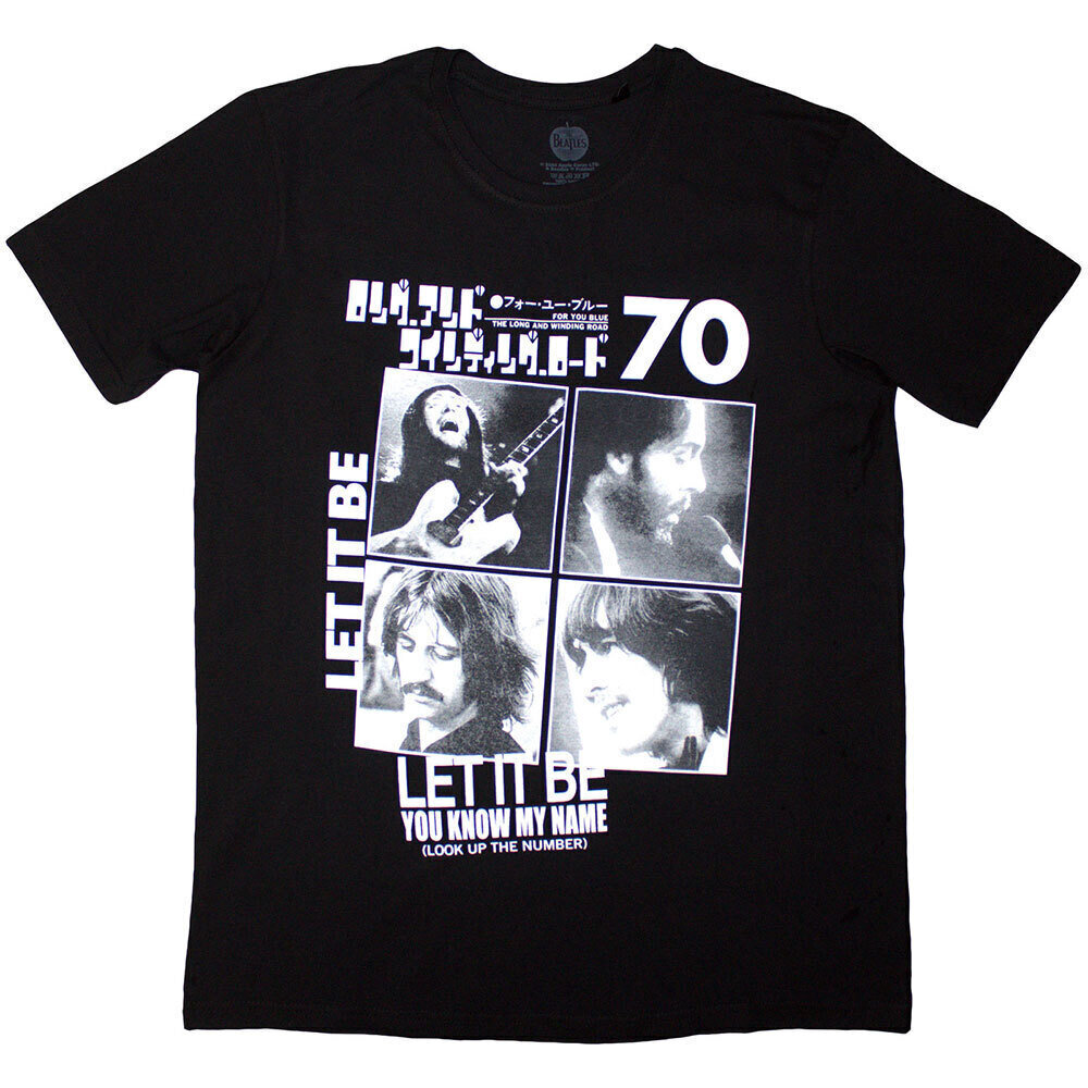 T-shirt The Beatles 1970 Black XL T-shirt