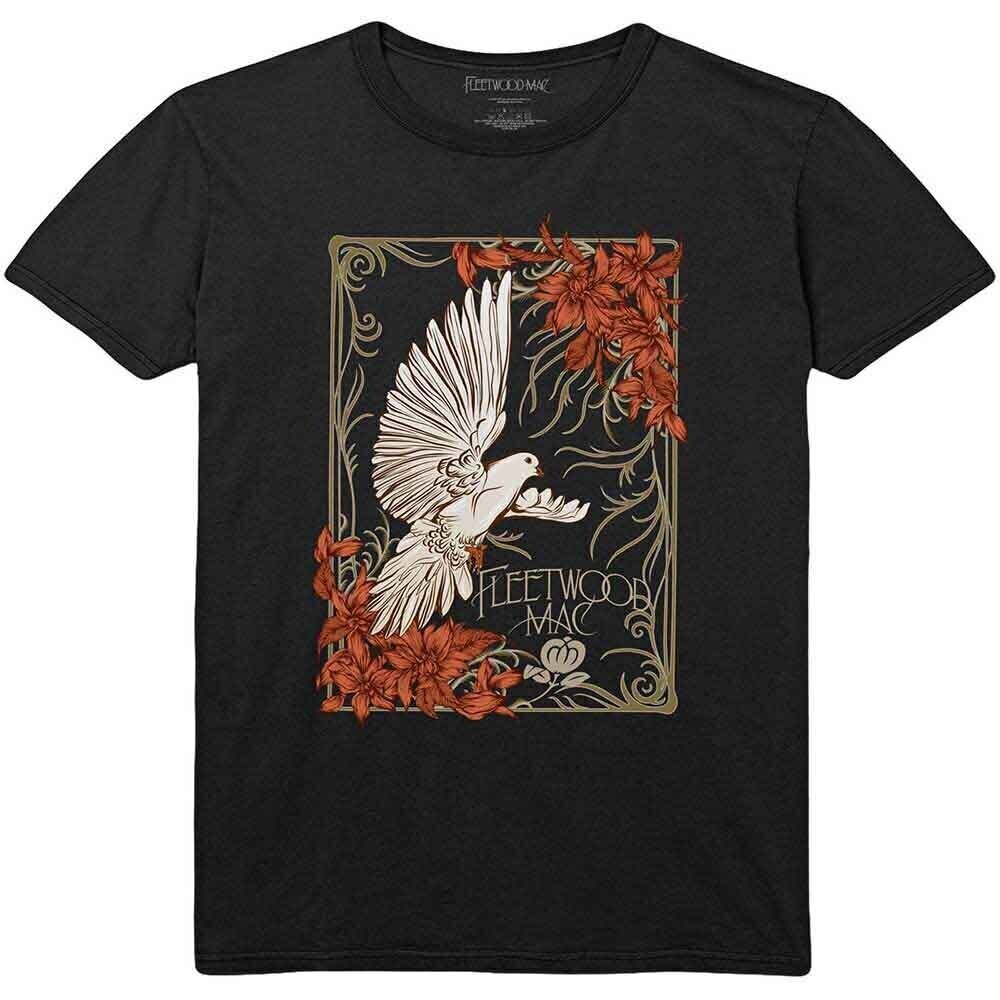 Fleetwood Mac Tričko Dove Unisex Black 2XL