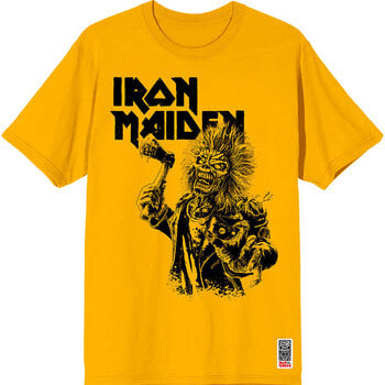 Tricou Iron Maiden Est. 1975 Eddie Axe Graphic Yellow M Tricou - 1