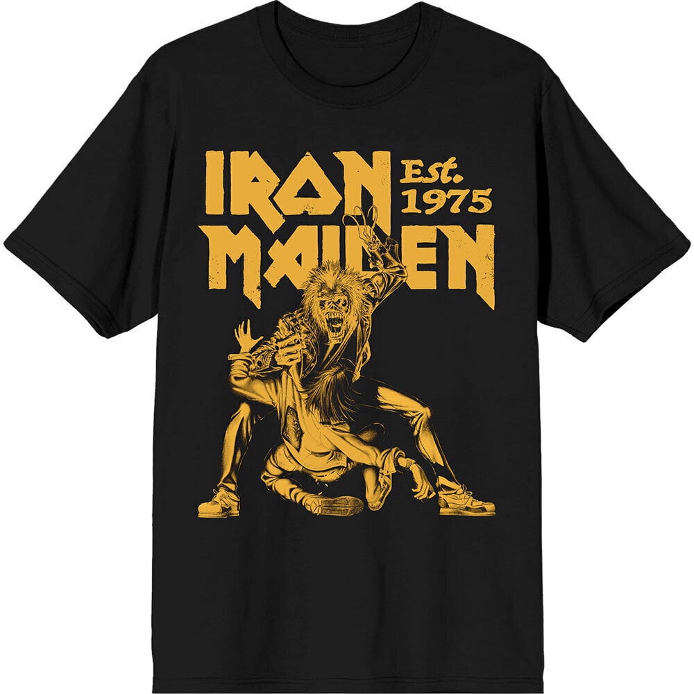 Iron Maiden Tričko Est. 1975 Claw Yellow Graphic Unisex Black M