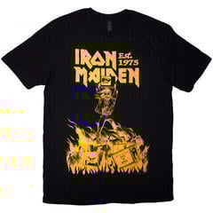 T-shirt Iron Maiden Est. 1975 Holy Smoke Jumbo Yellow Black L T-shirt