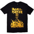 Iron Maiden Est. 1975 Holy Smoke Jumbo Yellow Black L Camiseta de manga corta