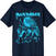 T-Shirt Iron Maiden 50 Life After Death Flames Blue Navy Blue L T-Shirt