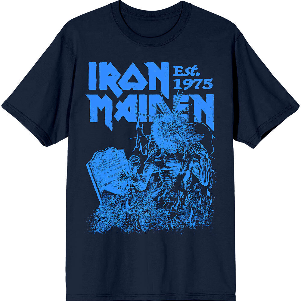 Tricou Iron Maiden Est. 1975 Life After Death Stamp Navy Blue M Tricou