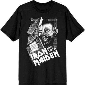 Camiseta de manga corta Iron Maiden Est. 1975 No Prayer Grave Black 2XL Camiseta de manga corta - 1
