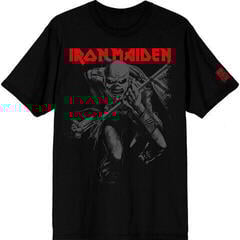 Tričko Iron Maiden 50 Trooper Crop Grey Unisex Tričko s krátkym rukávom/Black/Krátke