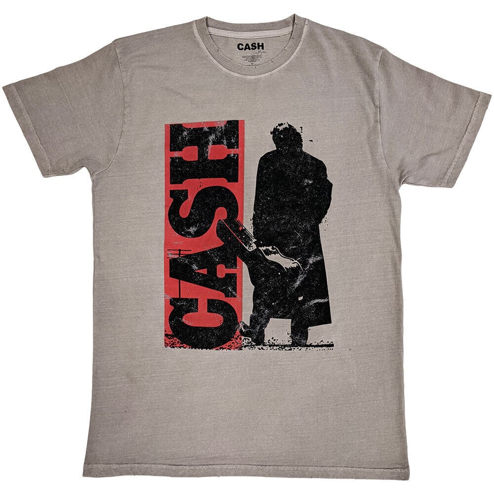 T-shirt Johnny Cash Bold Silhouette Natural L T-shirt