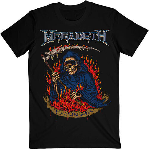 Tricou Megadeth Youthanasia Flames Black L Tricou
