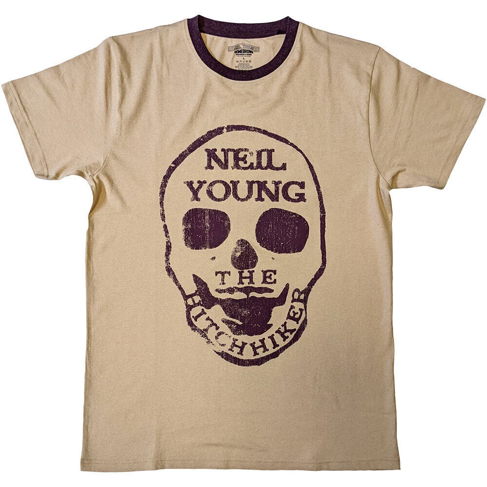 T-Shirt Neil Young Hitchhiker Natural 2XL T-Shirt