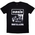Oasis Cigarettes & Alcohol Illustration Mono Black L Majica