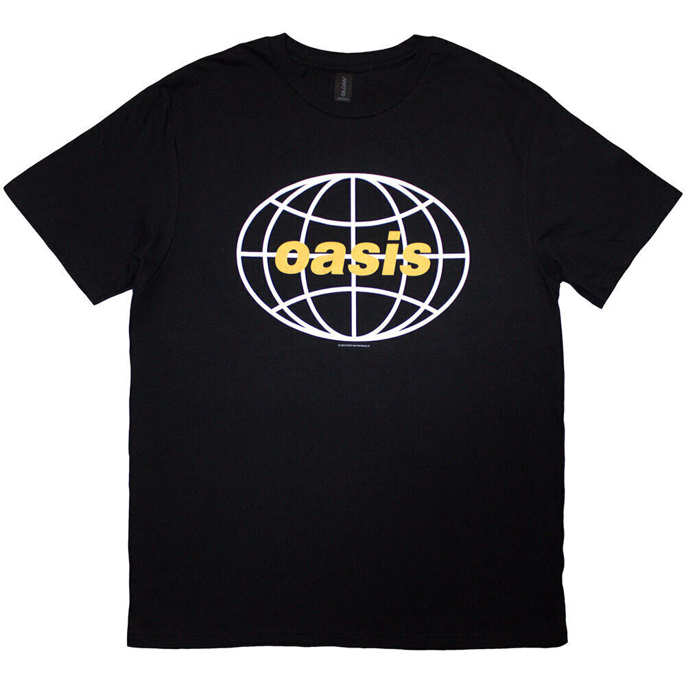 T-shirt Oasis Globe Logo Black M T-shirt